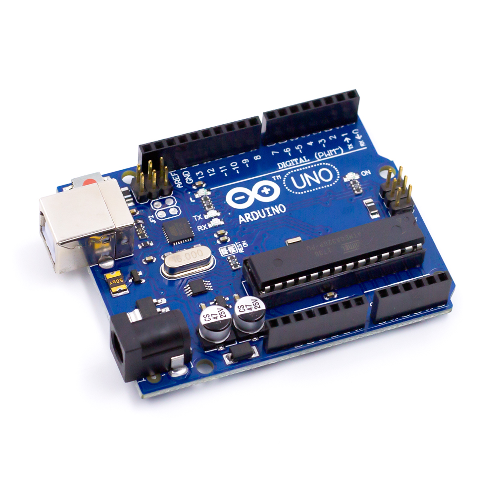 Обновленная версия набора Arduino UNO R3 DIP с логотипом батарейкой крона 9В